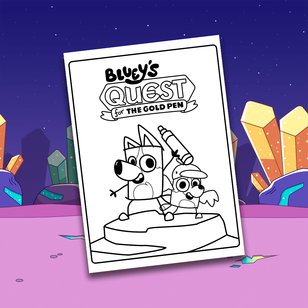 Bluey's Quest for the Golden Pen